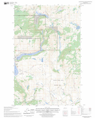 US Forest Service - Topo Conconully East, WA FSTopo Legacy digital map