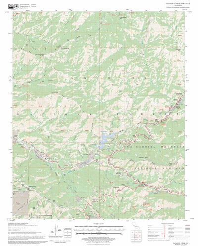 US Forest Service - Topo Condor Peak, CA FSTopo Legacy digital map