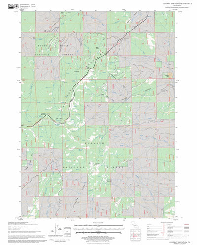 US Forest Service - Topo Condrey Mountain, CA FSTopo Legacy digital map