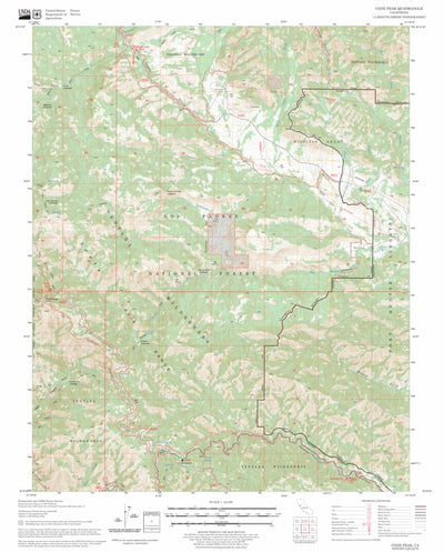 US Forest Service - Topo Cone Peak, CA FSTopo Legacy digital map