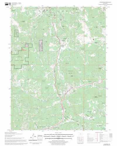 US Forest Service - Topo Conifer, CO FSTopo Legacy digital map