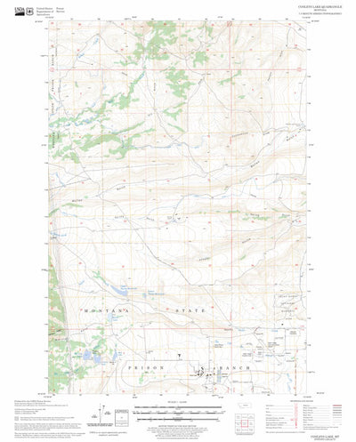 US Forest Service - Topo Conleys Lake, MT FSTopo Legacy digital map