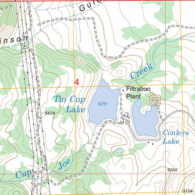 US Forest Service - Topo Conleys Lake, MT FSTopo Legacy digital map