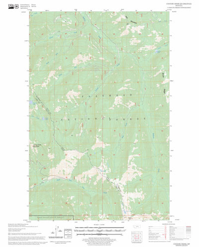 US Forest Service - Topo Connor Creek, MT FSTopo Legacy digital map