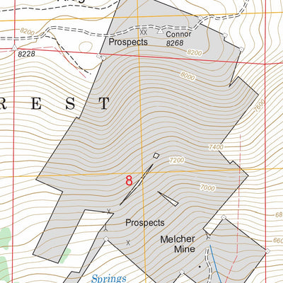 US Forest Service - Topo Connor Ridge, ID FSTopo Legacy digital map