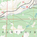 US Forest Service - Topo Connor Ridge, ID FSTopo Legacy digital map