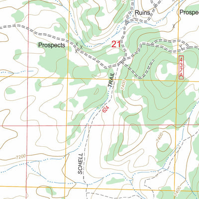 US Forest Service - Topo Connors Pass, NV FSTopo Legacy digital map