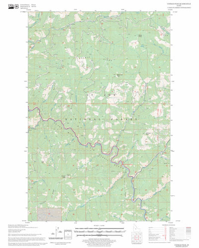 US Forest Service - Topo Conrad Peak, ID FSTopo Legacy digital map