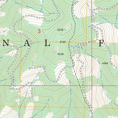 US Forest Service - Topo Conrad Peak, ID FSTopo Legacy digital map