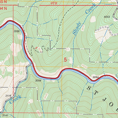 US Forest Service - Topo Conrad Peak, ID FSTopo Legacy digital map