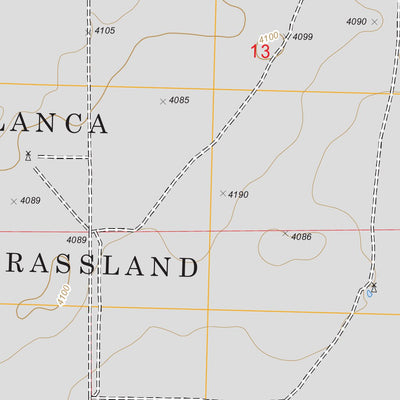 US Forest Service - Topo Conrad SW, OK - TX FSTopo Legacy digital map