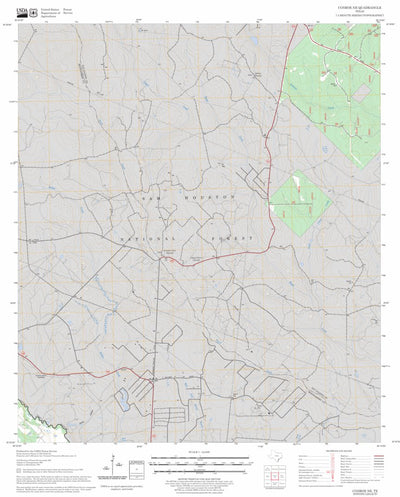US Forest Service - Topo Conroe NE, TX FSTopo Legacy digital map