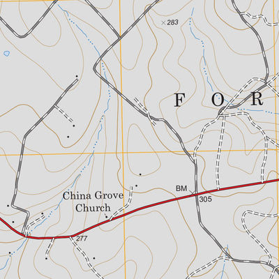 US Forest Service - Topo Conroe NE, TX FSTopo Legacy digital map