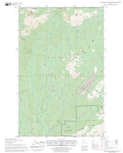 US Forest Service - Topo Continental Mountain, ID FSTopo Legacy digital map