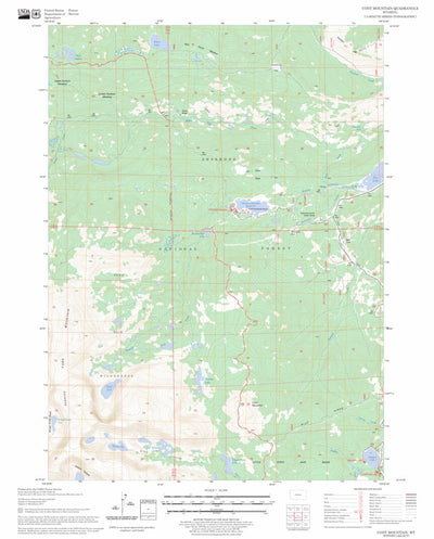 US Forest Service - Topo Cony Mountain, WY FSTopo Legacy digital map