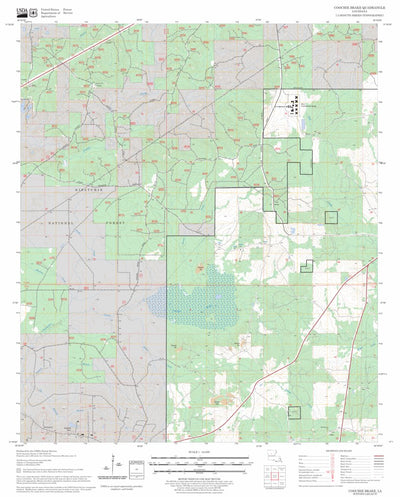 US Forest Service - Topo Coochie Brake, LA FSTopo Legacy digital map