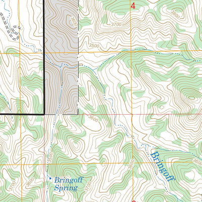 US Forest Service - Topo Cook Creek Reservoir, MT FSTopo Legacy digital map
