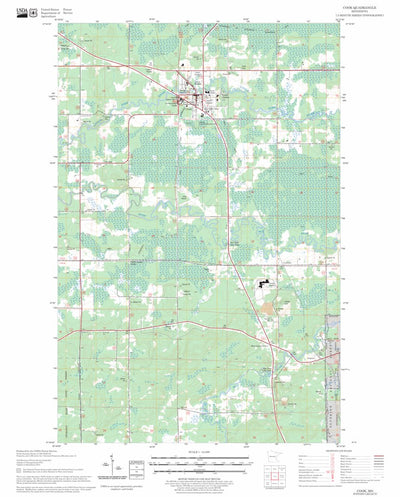 US Forest Service - Topo Cook, MN FSTopo Legacy digital map