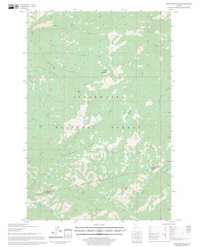 US Forest Service - Topo Cook Mountain, ID FSTopo Legacy digital map
