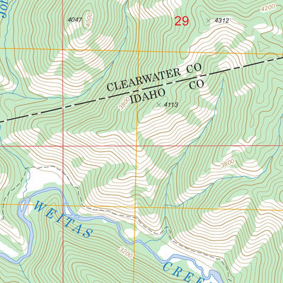 US Forest Service - Topo Cook Mountain, ID FSTopo Legacy digital map