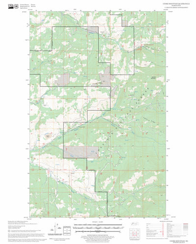 US Forest Service - Topo Cooke Mountain, WA FSTopo Legacy digital map