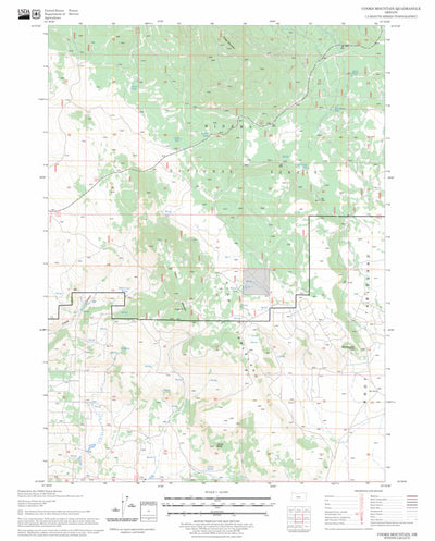 US Forest Service - Topo Cooks Mountain, OR FSTopo Legacy digital map