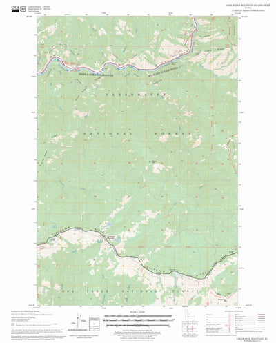 US Forest Service - Topo Coolwater Mountain, ID FSTopo Legacy digital map