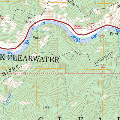 US Forest Service - Topo Coolwater Mountain, ID FSTopo Legacy digital map