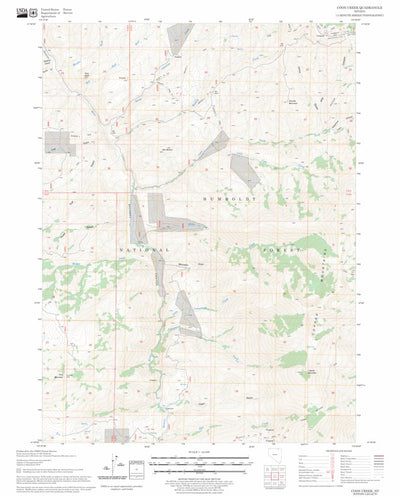 US Forest Service - Topo Coon Creek, NV FSTopo Legacy digital map