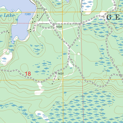 US Forest Service - Topo Coon Lake, MN FSTopo Legacy digital map