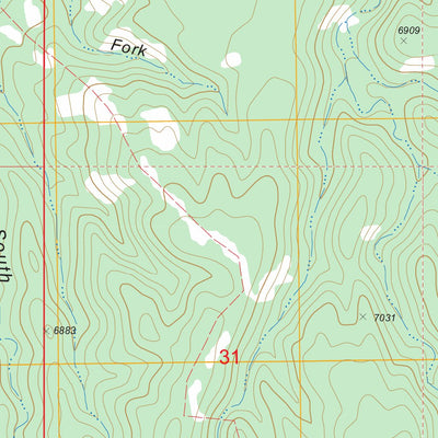 US Forest Service - Topo Cooper Ridge, AZ FSTopo Legacy digital map