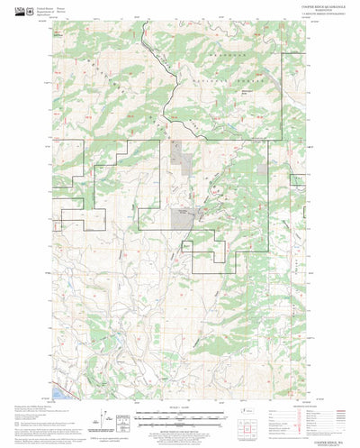 US Forest Service - Topo Cooper Ridge, WA FSTopo Legacy digital map
