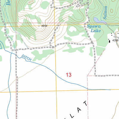 US Forest Service - Topo Coopers Lake, MT FSTopo Legacy digital map