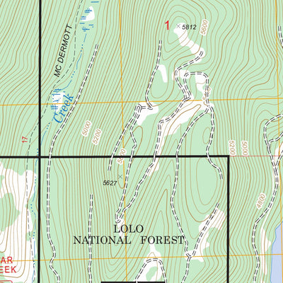 US Forest Service - Topo Coopers Lake, MT FSTopo Legacy digital map