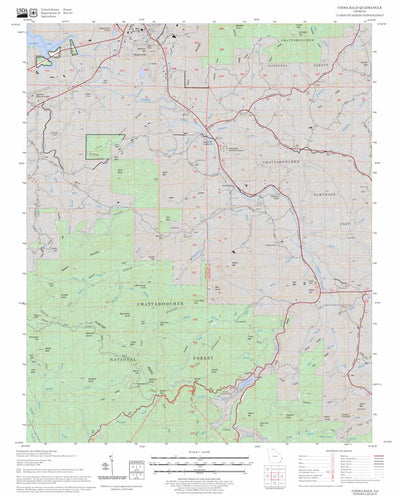US Forest Service - Topo Coosa Bald, GA FSTopo Legacy digital map
