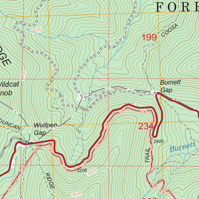 US Forest Service - Topo Coosa Bald, GA FSTopo Legacy digital map