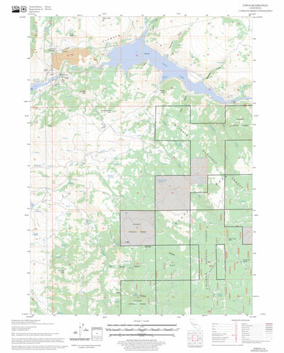 US Forest Service - Topo Copco, CA FSTopo Legacy digital map