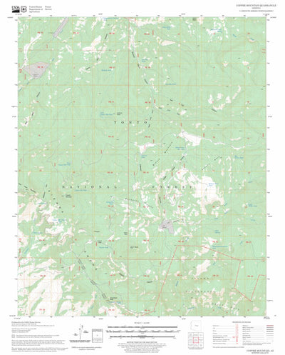 US Forest Service - Topo Copper Mountain, AZ FSTopo Legacy digital map