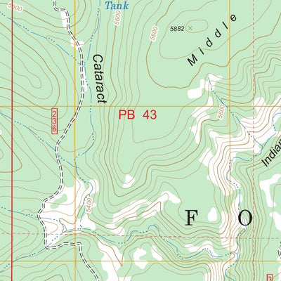 US Forest Service - Topo Copper Mountain, AZ FSTopo Legacy digital map