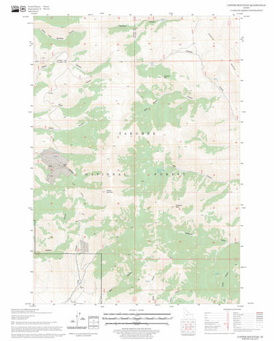 US Forest Service - Topo Copper Mountain, ID FSTopo Legacy digital map