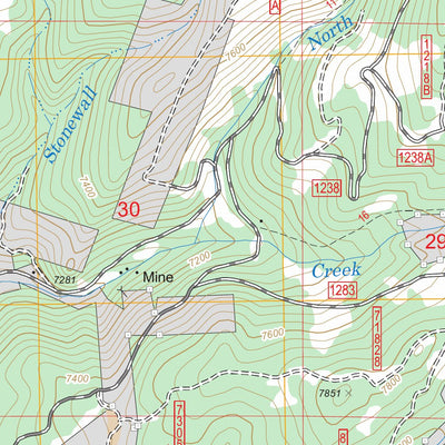 US Forest Service - Topo Copper Mountain, MT FSTopo Legacy digital map