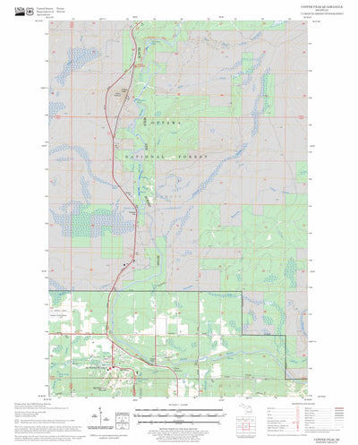 US Forest Service - Topo Copper Peak, MI FSTopo Legacy digital map