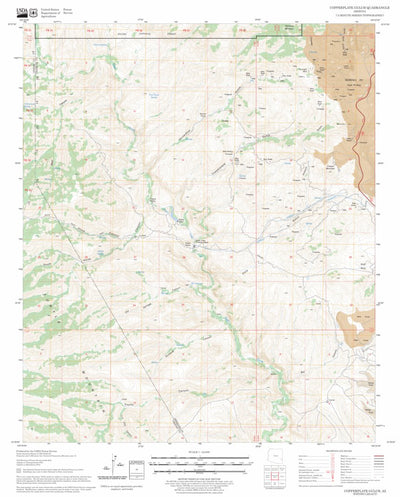 US Forest Service - Topo Copperplate Gulch, AZ FSTopo Legacy digital map