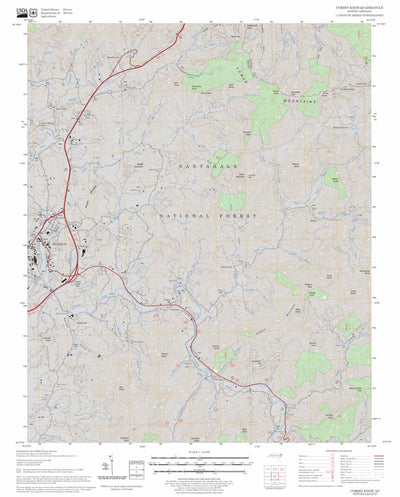US Forest Service - Topo Corbin Knob, NC FSTopo Legacy digital map