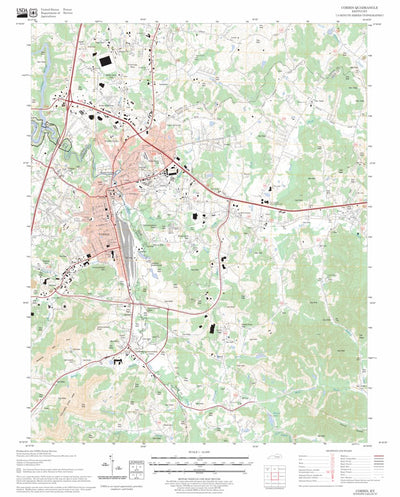 US Forest Service - Topo Corbin, KY FSTopo Legacy digital map