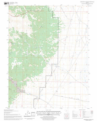 US Forest Service - Topo Corcoran Canyon, NV FSTopo Legacy digital map
