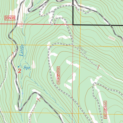 US Forest Service - Topo Corders Reservoir, CA FSTopo Legacy digital map