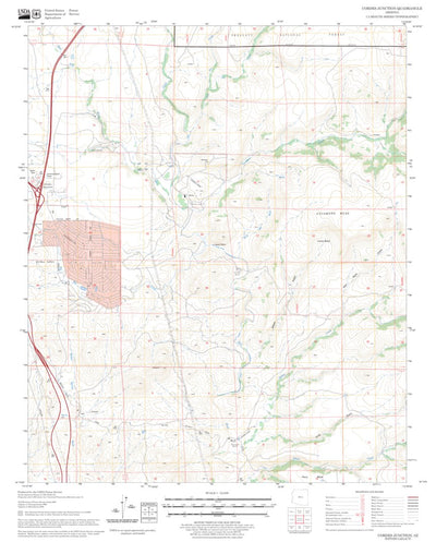 US Forest Service - Topo Cordes Junction, AZ FSTopo Legacy digital map