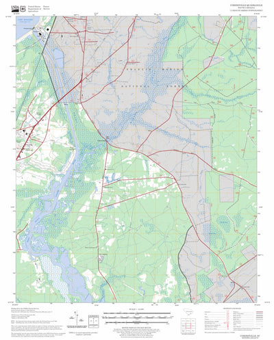 US Forest Service - Topo Cordesville, SC FSTopo Legacy digital map