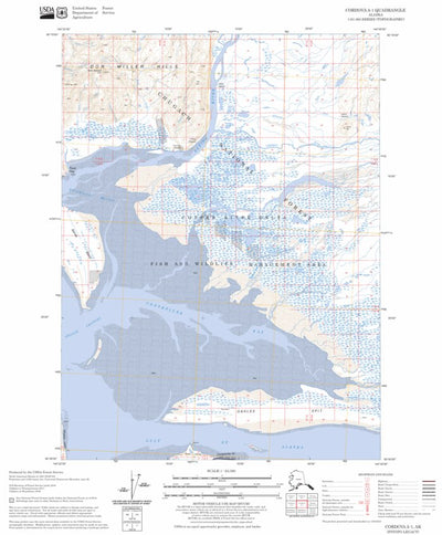 US Forest Service - Topo Cordova A-1, AK FSTopo Legacy digital map